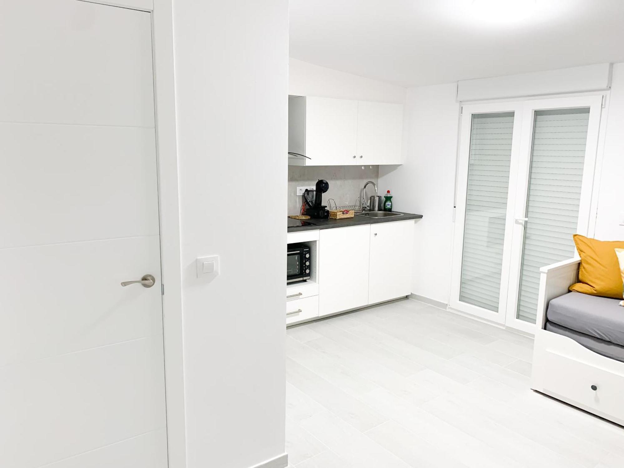 Estudio Con Terraza En La Playa Sanxenxo Bagian luar foto