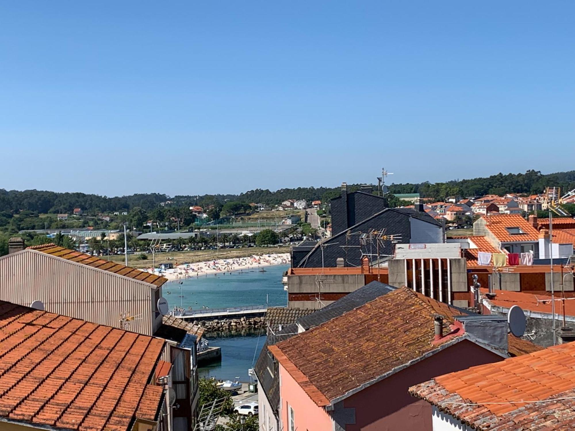 Estudio Con Terraza En La Playa Sanxenxo Bagian luar foto