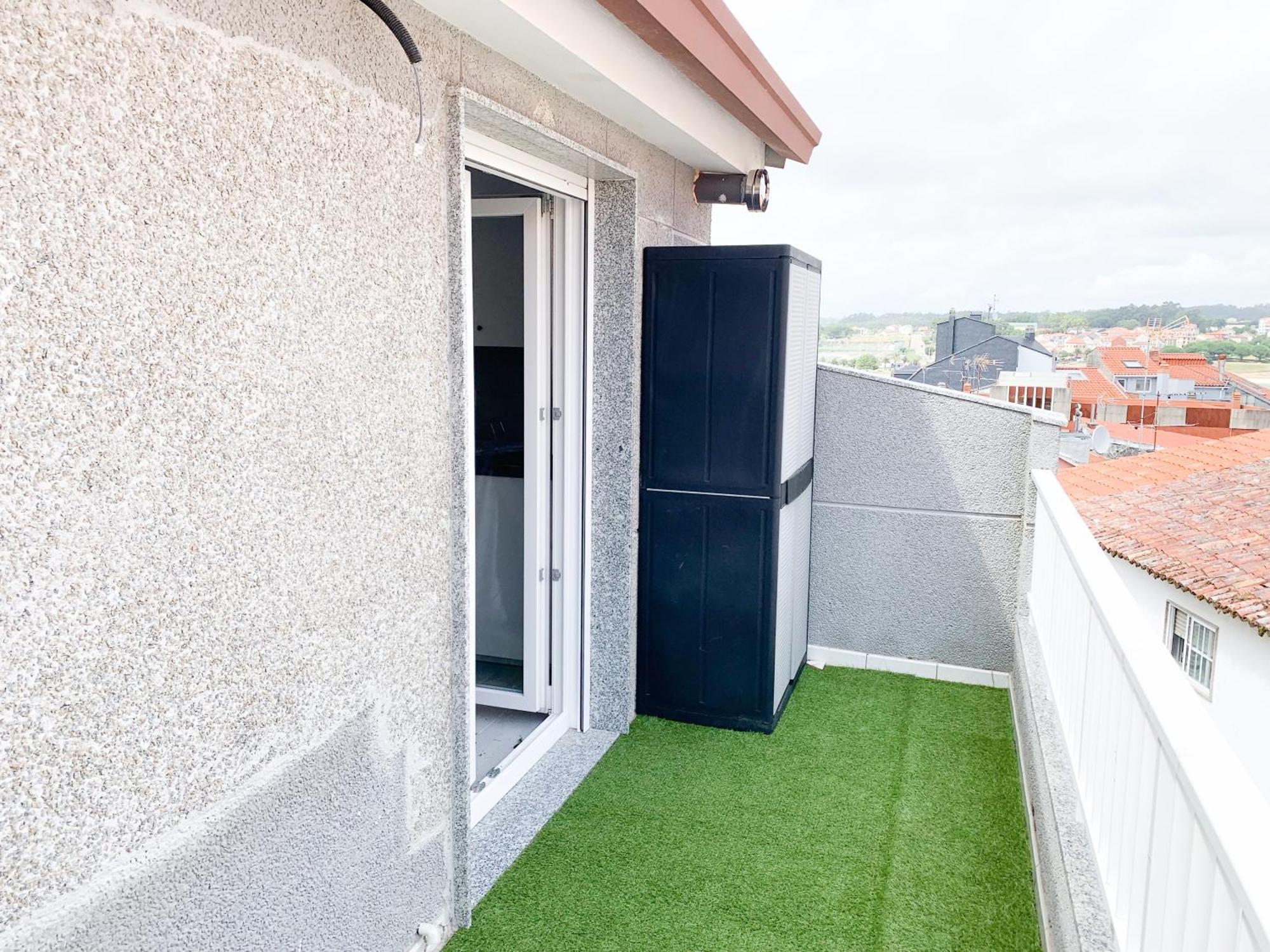 Estudio Con Terraza En La Playa Sanxenxo Bagian luar foto